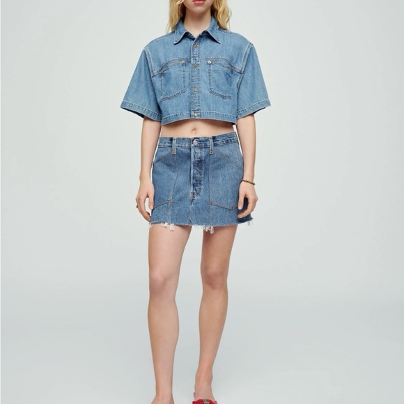 Re/Done by Levi’s Workwear Skirt - Picture 3 of 6